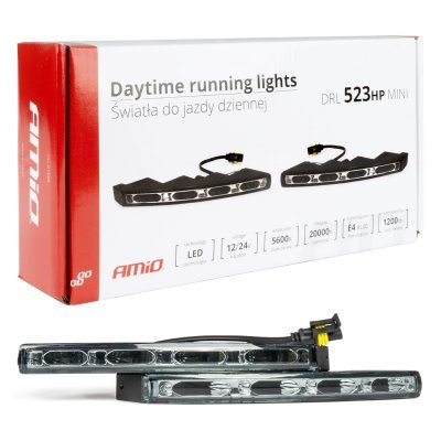 AMiO - Svetlá pre denné svietenie DRL 523HP mini