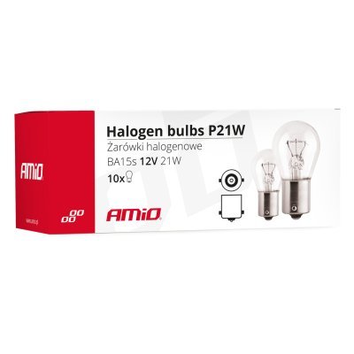AMiO - Halogénové žiarovky P21W BA15s 12V 21W