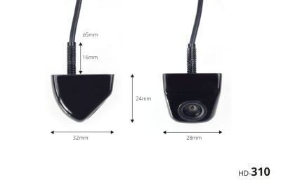 AMiO - Parkovací asistent TFT01 4,3" s kamerou HD-310 4-senzorové čierne