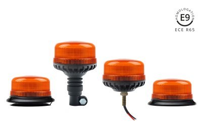 AMiO - Výstražný maják W03SB na jednu skrutku R65 R10 36LED 12/24 V IP56
