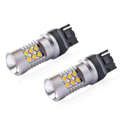 AMiO - LED žiarovky CANBUS 3030 24SMD T20 7440 WY21W Oranžová 12V/24V