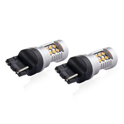 AMiO - LED žiarovky CANBUS 3030 24SMD T20 7440 WY21W Oranžová 12V/24V