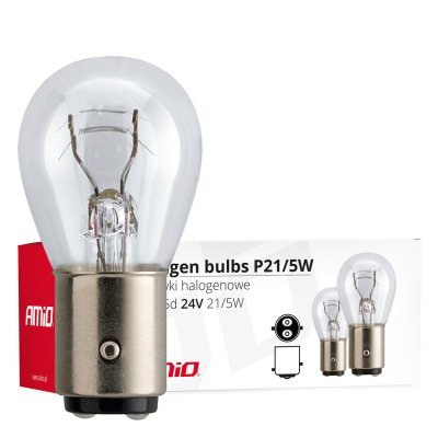 AMiO - Halogénové žiarovky P21/5W BAY15D 24V 21W/5W 10ks