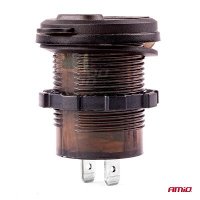 AMiO - Nabíjačka USB+USB-C 12/24V MOD-07