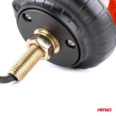 AMiO - Výstražný maják W21sb na skrutke R65 R10 18LED 12/24V IP56