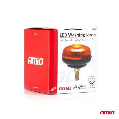 AMiO - Výstražný maják W21sb na skrutke R65 R10 18LED 12/24V IP56
