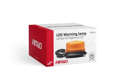 AMiO - Výstražný maják W03M magnetický R65 R10 36LED 12 / 24V IP56