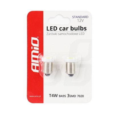 AMiO - LED žiarovky STANDARD BA9s 3xSMD 7020 12V