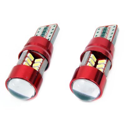 AMiO - LED žiarovky CANBUS 27SMD 3014 T10e (W5W) White 12V/24V