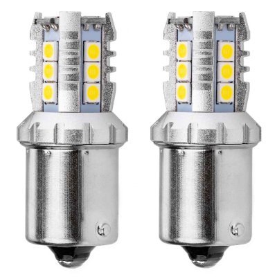 AMiO - LED žiarovky CANBUS 3030 16SMD 1156 BA15S P21W R10W R5W White 12V/24V