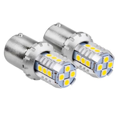 AMiO - LED žiarovky CANBUS 3030 16SMD 1156 BA15S P21W R10W R5W White 12V/24V