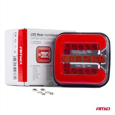 AMiO - Svetlo zadné združené LED ĽAVÉ, PRAVÉ dynamické - RCL-08-LR