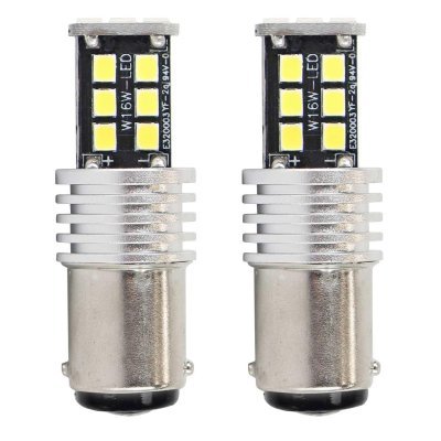 AMiO - LED žiarovky CANBUS 2835 15SMD 1157 BAY15D P21/5W White 12V/24V