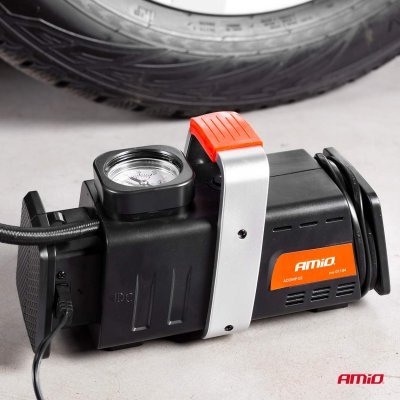AMiO - Kompresor do auta 12V/230V, Acomp-02