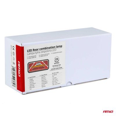 AMiO - Svetlo zadné združené LED dynamické ĽAVÉ RCL-02-L