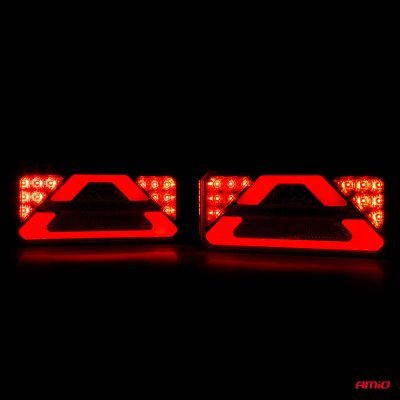AMiO - Svetlo zadné združené LED dynamické ĽAVÉ RCL-02-L