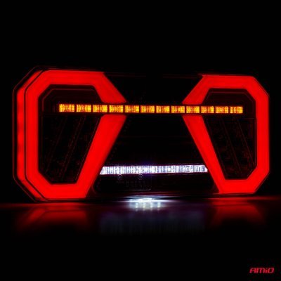 AMiO - Svetlo zadné združené LED dynamické ĽAVÉ RCL-04-L