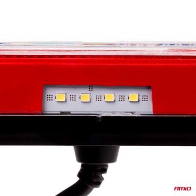 AMiO - Svetlo zadné združené LED dynamické ĽAVÉ RCL-04-L