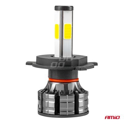 AMiO - LED žiarovky hlavného svietenia H4 COB 4Side