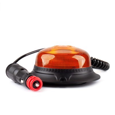 AMiO - Výstražný maják W21m Magnet / 3 skrutky R65 R10 18LED 12/24V IP56