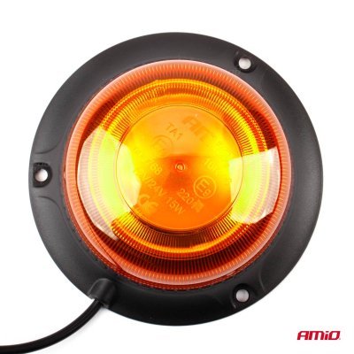 AMiO - Výstražný maják W21m Magnet / 3 skrutky R65 R10 18LED 12/24V IP56