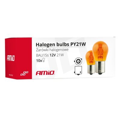 AMiO - Halogénové žiarovky PY21W BAU15s 12V 21W AMBER