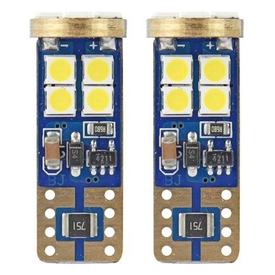 AMiO - LED žiarovky CANBUS 12SMD 2835 T10e (W5W) White 12V/24V