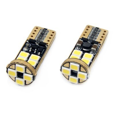 AMiO - LED žiarovky CANBUS 12SMD 2835 T10e (W5W) White 12V/24V