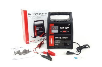 AMiO - Nabíjačka auto/moto batérií 12A, 12V SBC-12A