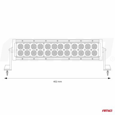 AMiO - Panelové pracovné svetlo 24LED COMBO- AWL23