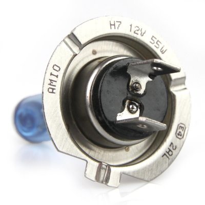 AMiO - Halogénová žiarovka H7 12V 55W UV filter (E8) Super White