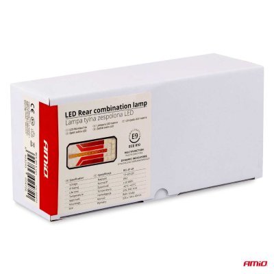 AMiO - Svetlo zadné združené LED dynamické ĽAVÉ PRAVE- RCL-01-LR