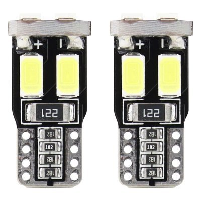 AMiO - LED žiarovky CANBUS 6SMD-2 5730 T10 (W5W) White