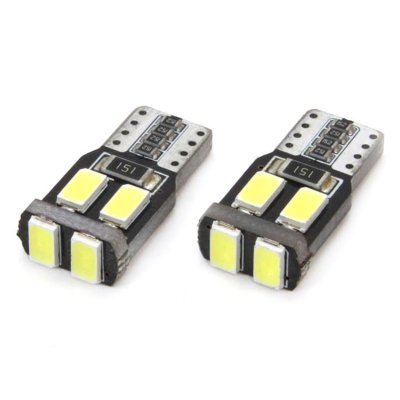 AMiO - LED žiarovky CANBUS 6SMD-2 5730 T10 (W5W) White
