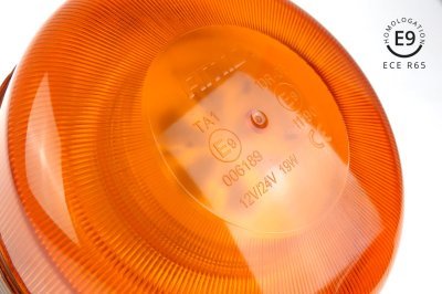 AMiO - Výstražný maják W03P tyčový Flexi R65 R10 36LED 12 / 24V IP56