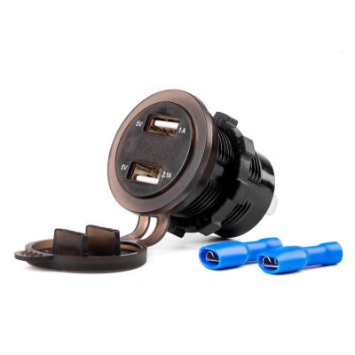 AMiO - Nabíjačka 2xUSB 12/24V MOD-0612V 24V MOD-06