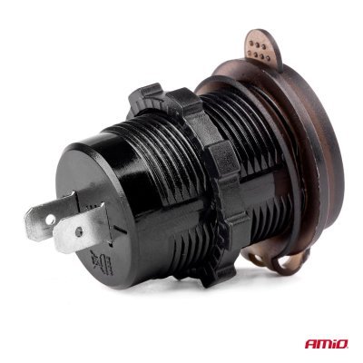 AMiO - Nabíjačka 2xUSB 12/24V MOD-0612V 24V MOD-06