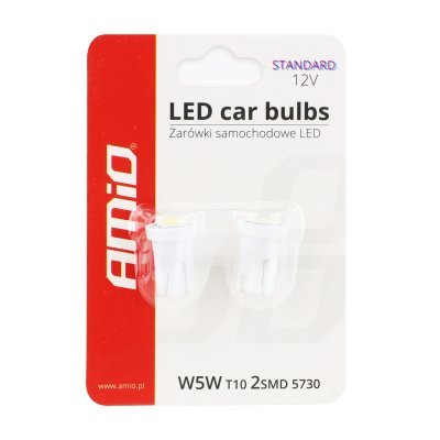 AMiO - LED žiarovky CLASSIC T10 W5W 2xSMD 5730 12V