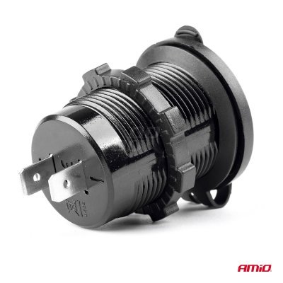 AMiO - Nabíjačka 2xUSB 12/24V MOD-03