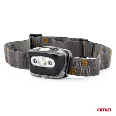AMiO - Čelovka LED 3W 1200mA dobíjacia 180Flux IPX4