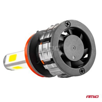 AMiO - LED žiarovky hlavného svietenia H8/H9/H11 COB 4Side