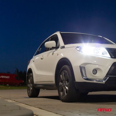 AMiO - LED žiarovky hlavného svietenia H8/H9/H11 COB 4Side