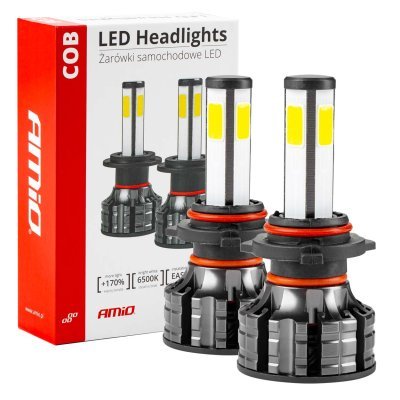 AMiO - LED žiarovky hlavného svietenia HB3 COB 4Side AMiO