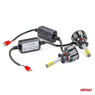 AMiO - LED žiarovky hlavného svietenia H1 COB 4Side