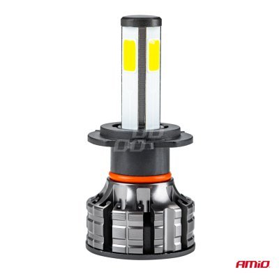 AMiO - LED žiarovky hlavného svietenia H7 COB 4Side