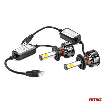 AMiO - LED žiarovky hlavného svietenia H7 COB 4Side