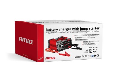 AMiO - Nabíjačka so štartovacou funkciou 12A 12/24V 75A