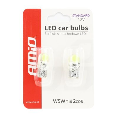 AMiO - LED žiarovky STANDARD White T10e COB 12V