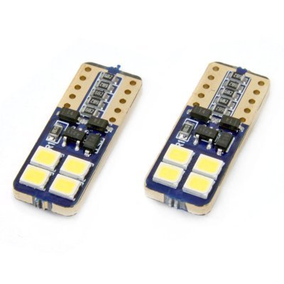 AMiO - LED žiarovky CANBUS 8SMD 2835 T10e (W5W) White 12V/24V