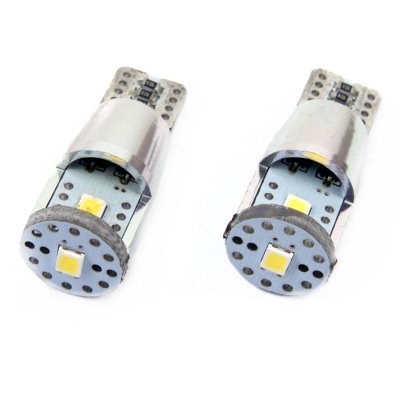 AMiO - LED žiarovky CANBUS 3SMD 2835 T10e (W5W) ALU White 12V/24V